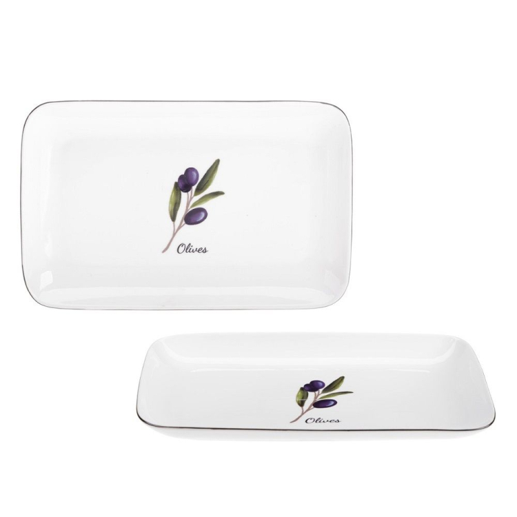 Półmisek Prowansja z porcelany 30cm OLIVES RAVI